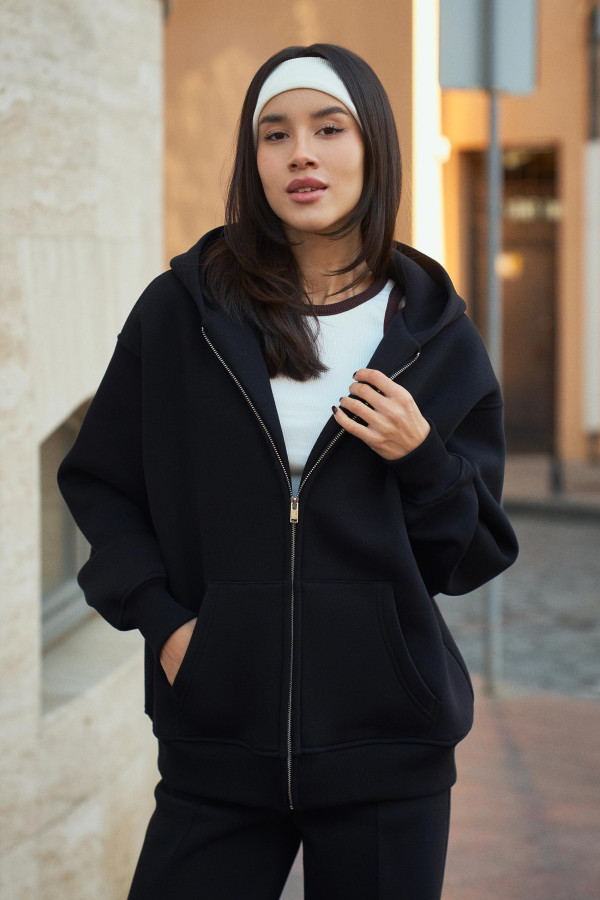Базове zip-hoodie з футера - 3